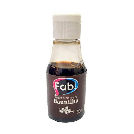 Essência Aroma Artificial de Baunilha 30ml - Fab!