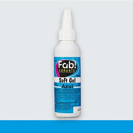 Corante Alimentício Soft Gel Azul 25g - Fab!