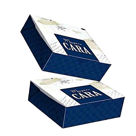 Caixa "Meu Pai é o Cara" p/ 9 doces Ref: PA16 c/ 10 un -JR