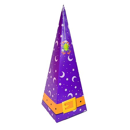 Caixa Chapéu da Bruxa para Doces Halloween C3831 - Ideia