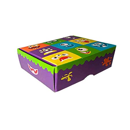 Caixinha de Halloween Monstrinhos para 6 Doces C3258 c/ 10 Un -Ideia