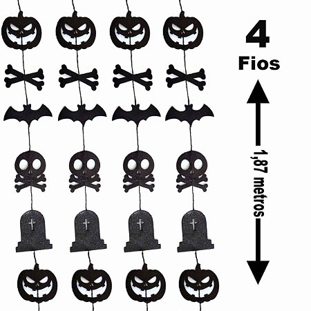 Cortina Decorativa Itens Halloween EVA C005 - SB Aces (11)