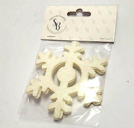 Decoração Porta Guardanapo Flocos de Neve c/5 Un PG024 - SB Aces (12)