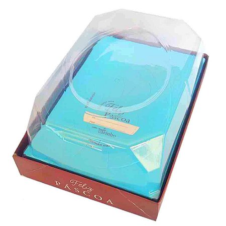 Caixa de Páscoa Ovo de Colher 250/500g Marrom e Azul COC5 c/ 5 Un - JR (3)