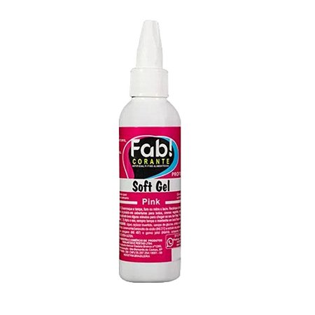 Corante Alimentício Soft Gel Pink 60g - Fab!