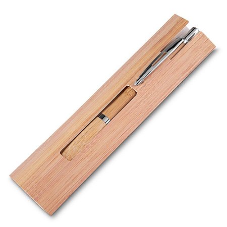 14664 - Caneta Ecológica de Bambu com Estojo