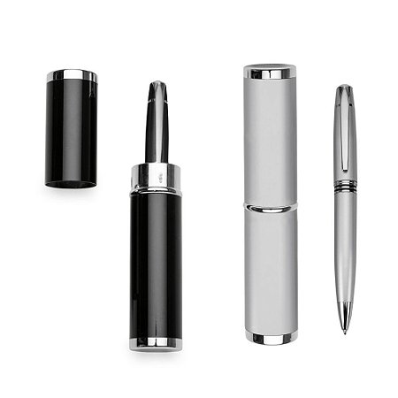 ER184B - Caneta Metal com Estojo