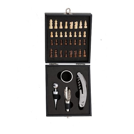 4450 - Kit Vinho Xadrez 4 peças