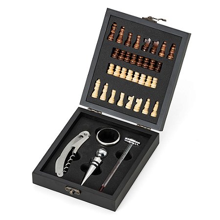 14632 - Kit Vinho Xadrez 4 Peças