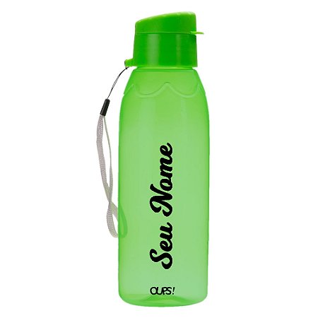 18556 - Garrafa Plástica 700ml Verde com Nome