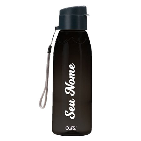 18556 - Garrafa Plástica 700ml Fume com Nome