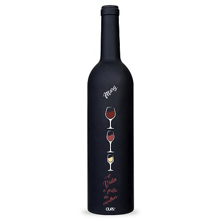 11870 - Kit Vinho  Personalizado com Nome Escolhas