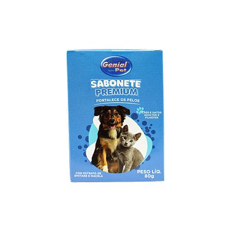 Sabonete Premium p/ Cães e Gatos com Extrato de Shitake e Macela 80g