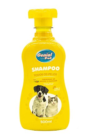 Shampoo p/ Cães e Gatos Todos os Pelos Melão e Guaraná 500ml