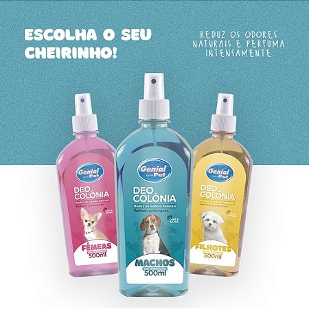 Deo Colônia p/ Cães e Gatos 500ml