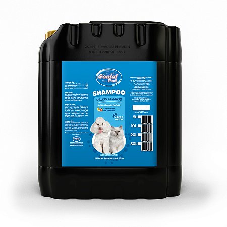 Shampoo p/ Cães e Gatos Pelos Claros Frutas 20L