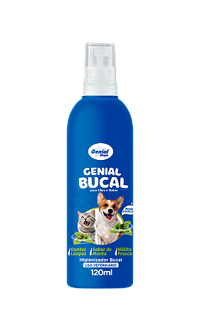 Higienizador Genial Bucal p/ Cães e Gatos 110ml