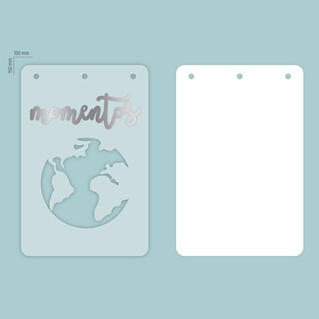 Coleção Além do Horizonte - Mini Álbum Acrílico - PASSAPORTE - Decore Crafts
