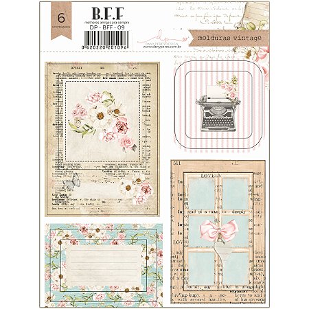 Colecao BFF - Molduras em Chipboard Adesivado - Dany Peres