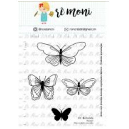 Carimbos Borboletas - Rê Moni
