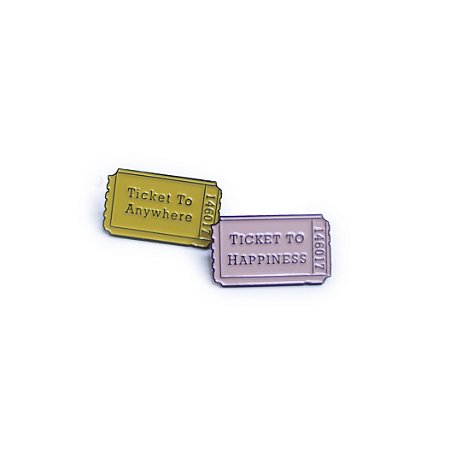 Colecao COLORFUL  Tickets PINs (2 Pçs) - Carina Sartor