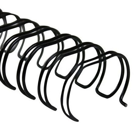 Wire-o  Preto 1" - Passo 2:1 - Catambria