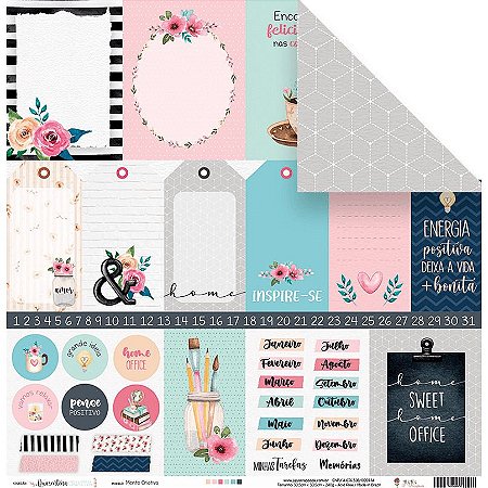 Colecao Quarentena Criativa - Papel Mente criativa - Juju Scrapbook