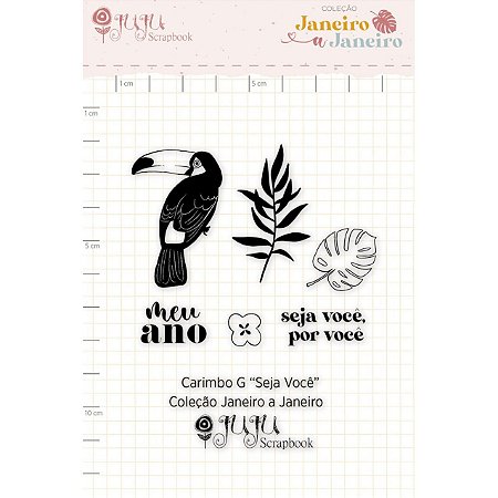 Colecao Janeiro a Janeiro - Carimbo G Seja Voce - Juju Scrapbook