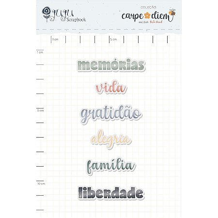 Colecao Carpe Diem - Kit de Acrilico Liberdade - Juju Scrapbook