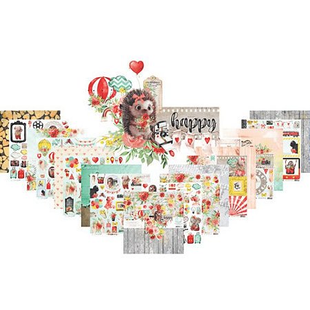 Colecao HAPPY - Bloco 30,5x30,5cm (18 folhas) - Carina Sartor