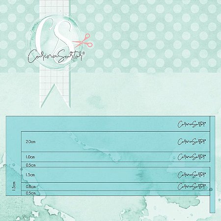 Kit Réguas Encadernação - 7 peças - CDS53 - Carina Sartor