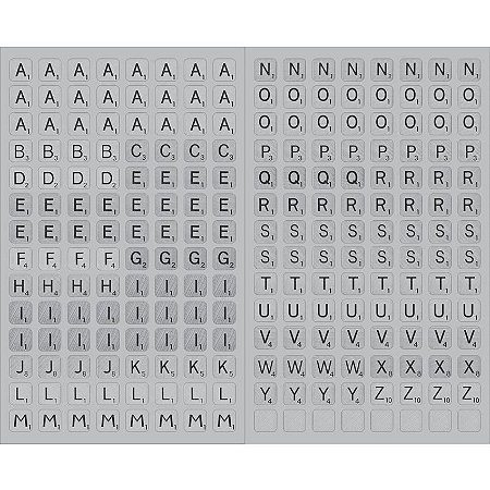 Colecao Waiting For II - Alfabeto Scramble em Chipboard - Carina Sartor