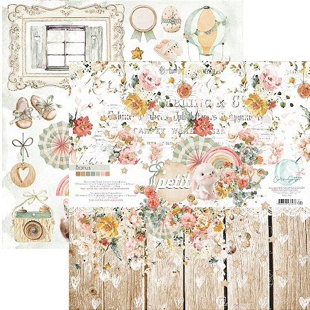 Colecao PETIT - Bloco 30,5 x 30,5cm (18 folhas - 240g) - Carina Sartor