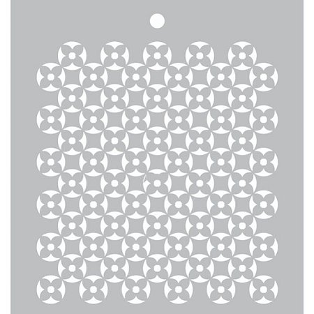 Colecao PETIT - Stencil  Padrao Floral - Carina Sartor
