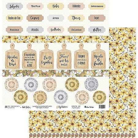 Coleção My Kitchen - Folha MMCMK 03 - My Memories Crafts