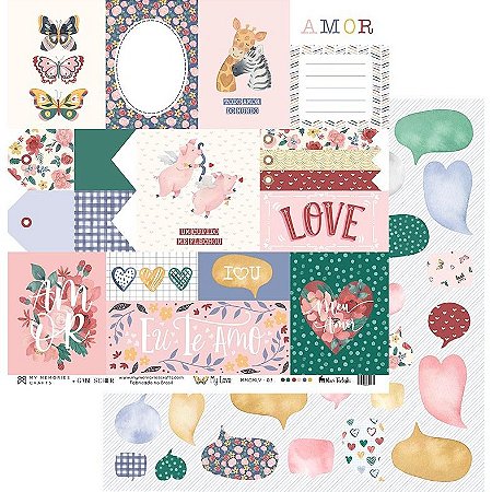 Coleção My Love - Folha 03 - My Memories Crafts