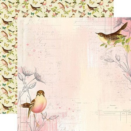 Coleção Simple Vintage Garden District - Folha  I Use Your Wings - Simple Stories