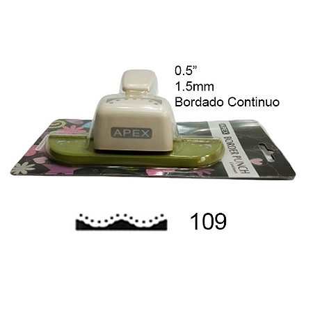 Furador de Borda para Papel HCP-606 Furo 109 - (onda c/ pontinhos) - Apex