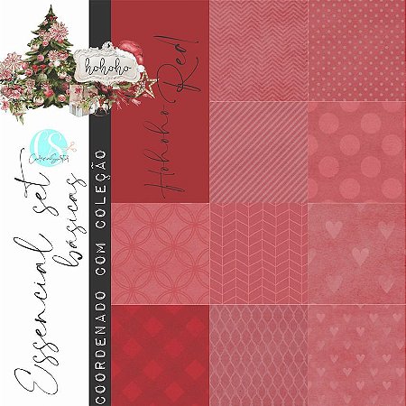 Essencial Set Basicas RED Base 21 a 25 ( Kit 5 folhas) - Carina Sartor