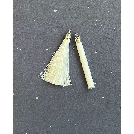 Tassel de Seda - 6cm - Branco