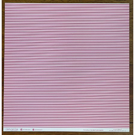 Linha Clássicos Listras Horizontais/Transversais Pink - 180g - Conceito