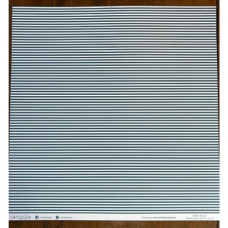 Linha Clássicos Listras/Chevron Azul Marinho - 180g - Conceito