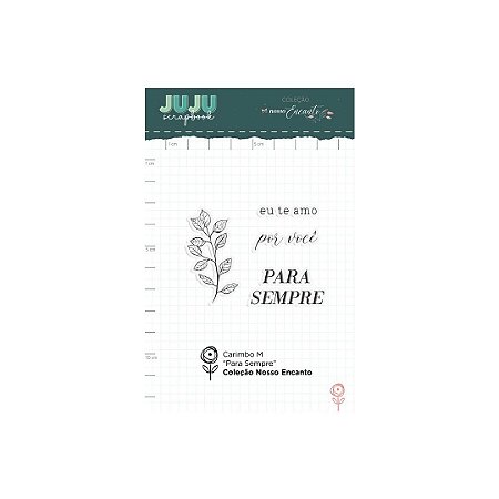 Colecao Nosso Encanto - Carimbo M Para Sempre - Juju Scrapbook