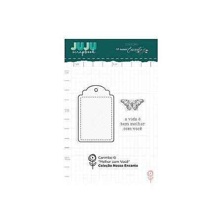 Colecao Nosso Encanto - Carimbo G Melhor com Você - Juju Scrapbook