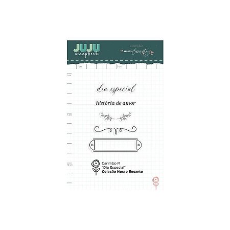 Colecao Nosso Encanto - Carimbo M Dia Especial - Juju Scrapbook