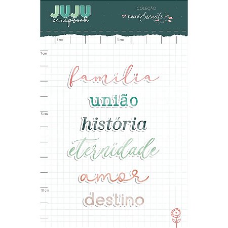 Colecao Nosso Encanto - Enfeite Acrilico União - Juju Scrapbook