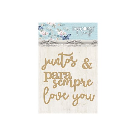 Coleção Doce Maria - Aplique MDF JUNTOS PARA SEMPRE - Decore Crafts