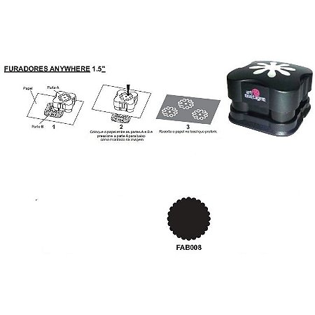 Furador Button Anywhere 1,5" - Escalope (37mm) - A&M