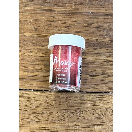 Moxy Embossing Powder - Glitter - Crimson - 1 oz (vermelho)