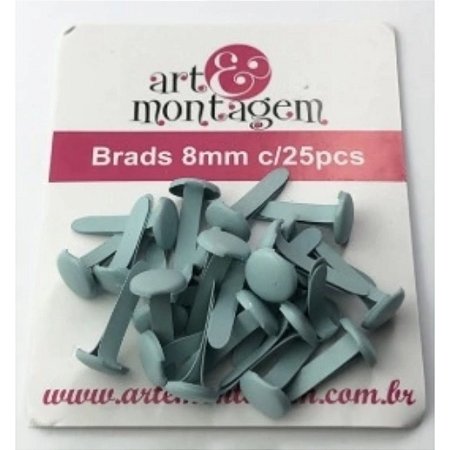 Brad 8mm Azul bebe - c/25pçs - A&M (bailarina)